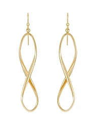 Italian Gold Drop Earrings in 10k Yellow Gold