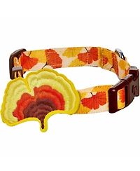 Blueberry Pet Fall Thanksgiving Dog Collar with Detachable Decor