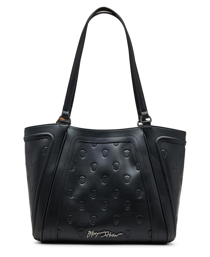 Betsey Johnson Leopard Embroidered Patch Tote