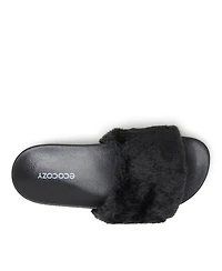 Dearfoams EcoCozy Women's Faux Shearling Slide Sandal