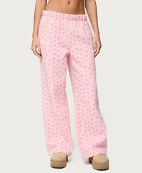 Edikted Womens Flower Power Sweatpants