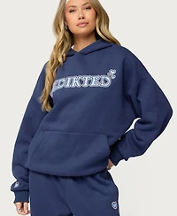 Edikted Women's Glitter Girl Hoodie
