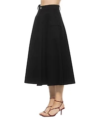 Alexia Admor Women's Avery Cargo Midi Skirt with Belt Loops