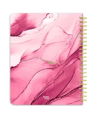 BrownTrout Crackled Blush | 2026 6 x 7.75 Inch Weekly Desk Planner | Foil Stamped Cover