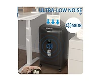 Mondawe 19-Sheet Cross Cut Paper Shredder, Heavy Duty 7.93 Gallon Ultra Quiet Shredder