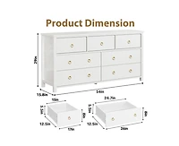 Gaomon 7 Drawer Dresser for Bedroom