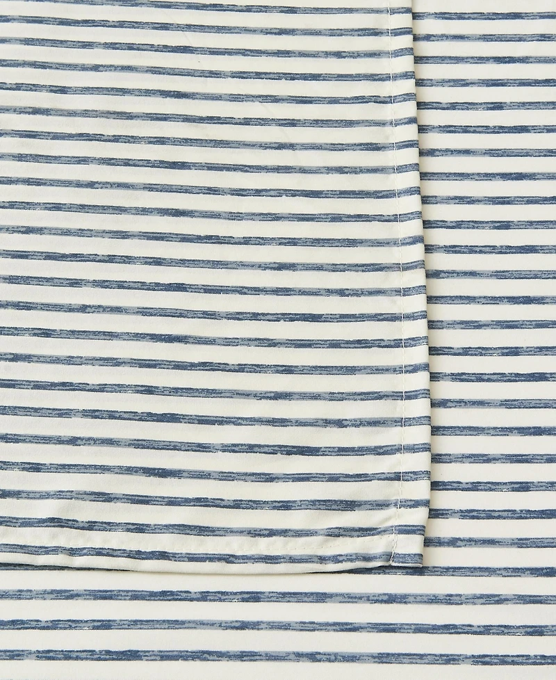 Linery and Co. Ultra-Soft Striped Brushed Microfiber Sheet Set - Stripe
