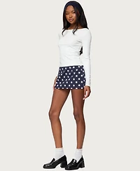 Edikted Women's Noreen Polka Dot Mini Skirt