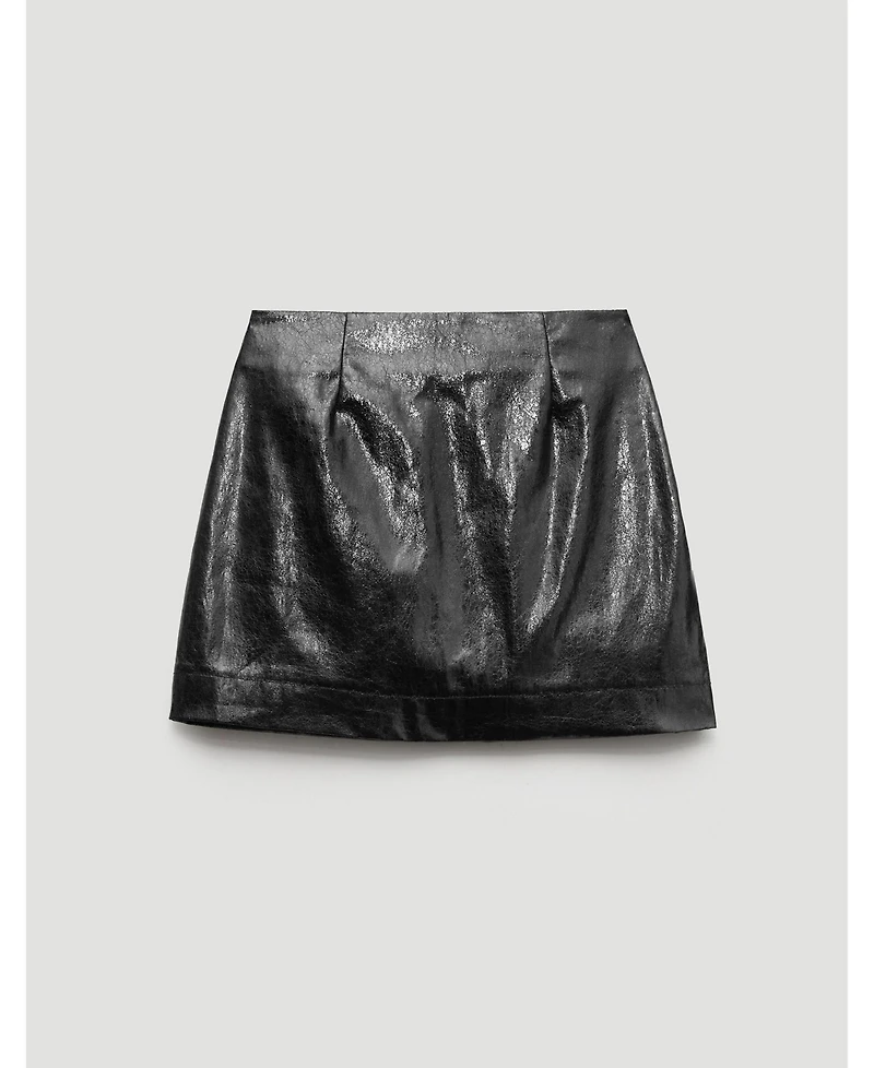 Hush Women's Crackle Patent Mini Skirt