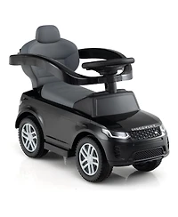 Hongge 3-in-1 Push Car with Removable Handle, Guardrail, and Storage for Toddlers 18–36 Months - Black