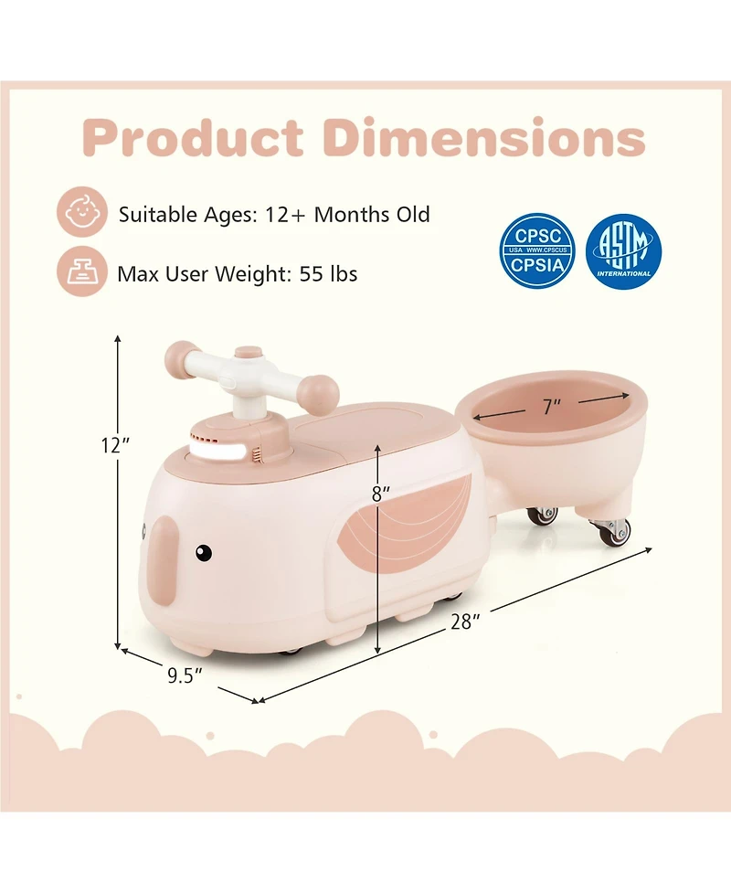 Hongge 24V Kids Ride On Atv Quad With Led Lights Music Fm Radio And Storage Compartment