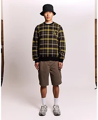 Lyle & Scott Men's Ribbed Jacquard Tartan Crew Neck