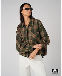 WeWoreWhat Women's Boxy Boyfriend Overshirt