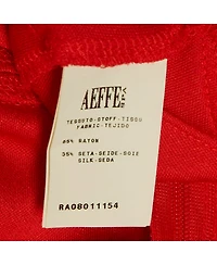 Pre-Owned Moschino Women's Cheap And Chic Red Silk Blend Knit Sleeveless Top