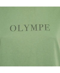 Pre-Owned Zadig & Voltaire Women's Green Printed Cotton Zoe Citation T-Shirt