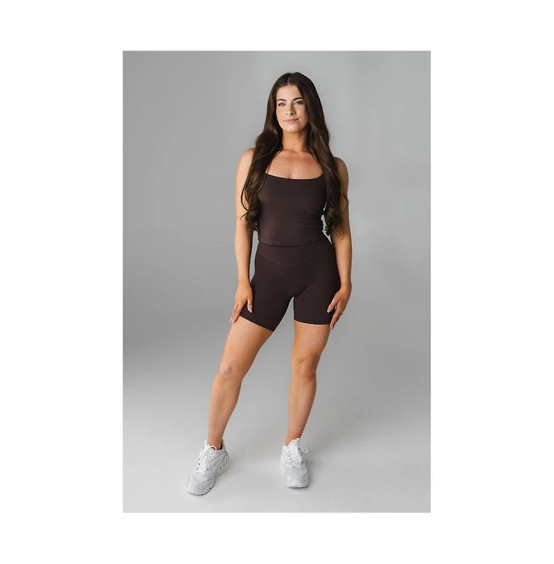 Vitality Women's Plus Sizes Cloud Ii Scoop Tank Top with Adjustable Straps and Built-In Bra