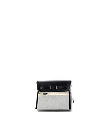 Pre-Owned Hermes 20 Herbag Zip Toile and Leather