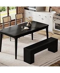 Tribesigns Dining Bench, Farmhouse Wooden Entryway Bench, Entry 47" Long Bench for Living Dining Room, Hallway and Bedroom, Easy Assembly