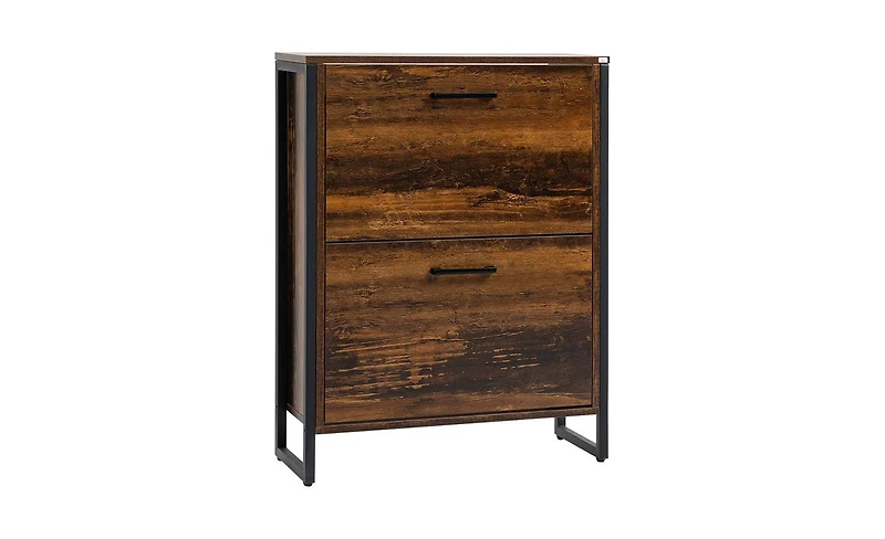 Slickblue Slim Shoe Storage Cabinet for Entryway, Hallway, or Foyer