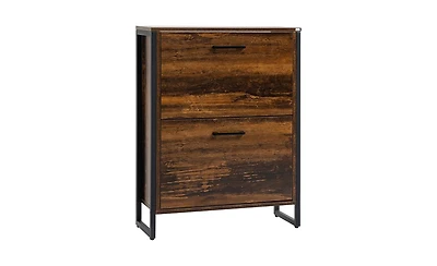 Slickblue Slim Shoe Storage Cabinet for Entryway, Hallway, or Foyer