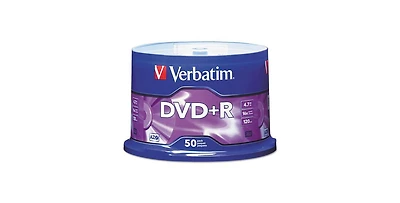 Verbatim 95037 4.7 Gb 16x Dvd R Recordable Disc - Matte Silver (50/Pack