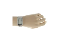 Peugeot Women's 40x25mm Silver Bracelet Watch with Crystal Bezel