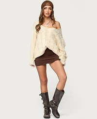 Edikted Women's Aisha Low Rise Mini Skirt