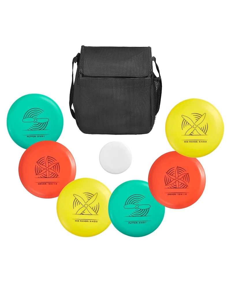 Sugift Disc Golf Set 6-Piece Starter Kit with Discs Marker and Backpack