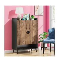 Shoe Storage Cabinet with Two Doors and Shelf