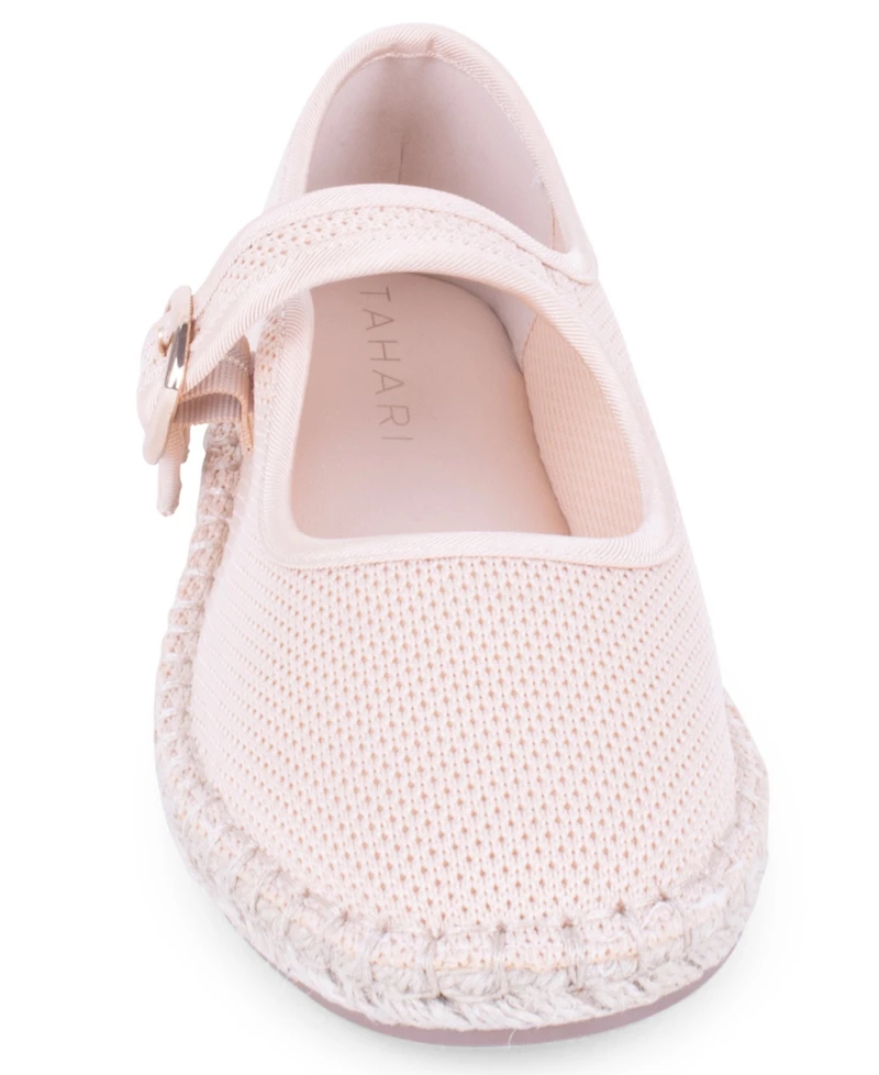 Tahari Women's Willow Mary Jane Espadrille Flats