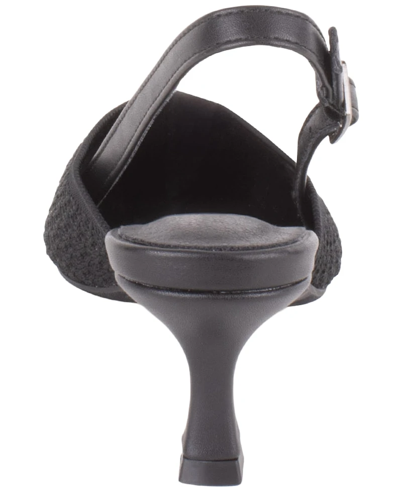 Tahari Women's Palermo Slingback Buckle Pumps