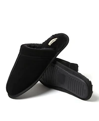 Dearfoams Men's Kirk Genuine Suede Scuff House Slipper