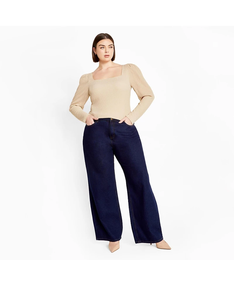 City Chic Women's Plus Mysteria Top