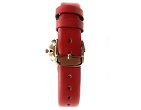 Peugeot Women's 30mm Red Modern Calfskin Leather Strap Watch