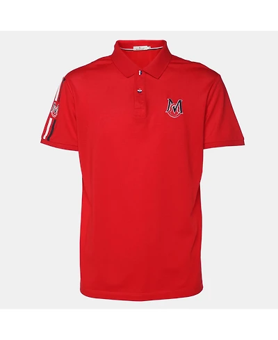 Pre-Owned Moncler Men's Cotton Pique Logo Patch Polo T-Shirt