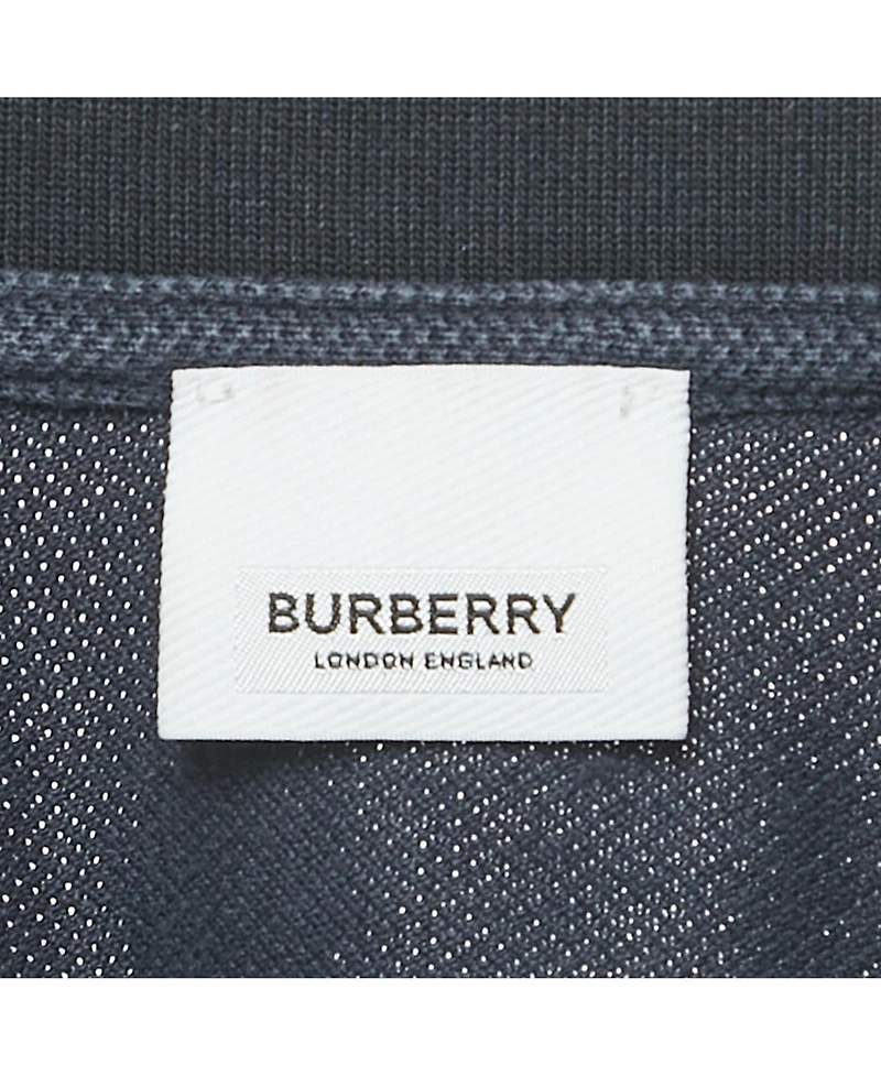 Pre-Owned Burberry Men's Logo Embroidery Cotton Pique Polo T-Shirt