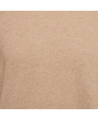 Pre-Owned Hermes Men's Brown Leather Trim Cashmere Knit Sweater