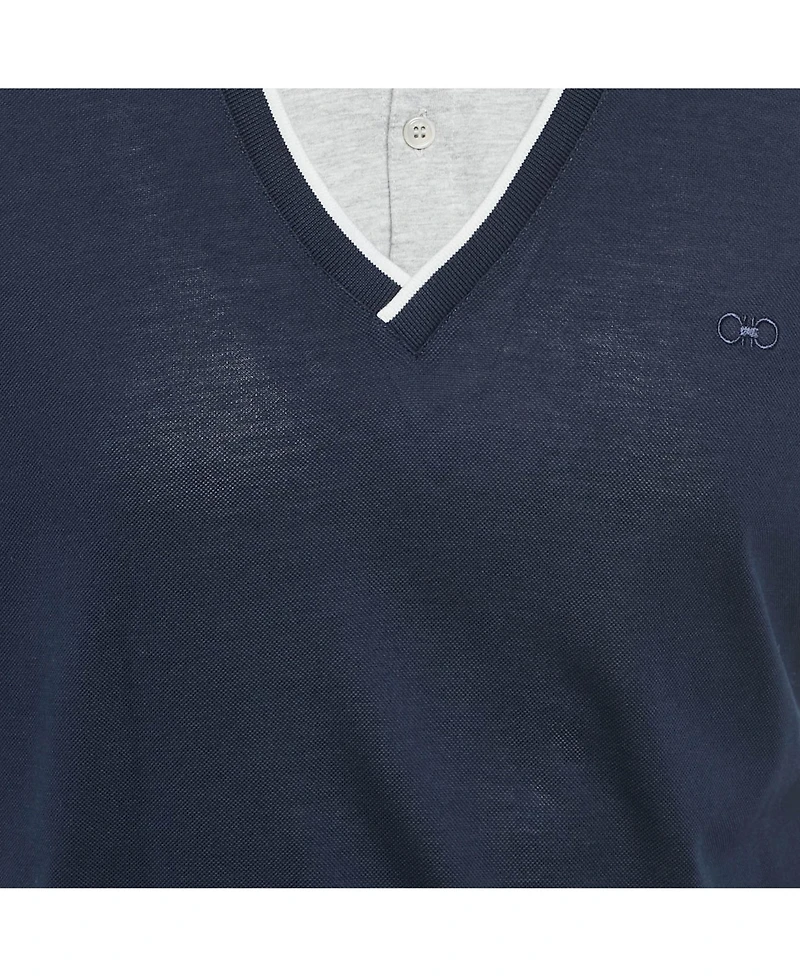 Pre-Owned Salvatore Ferragamo Men's Cotton Pique Polo T-Shirt