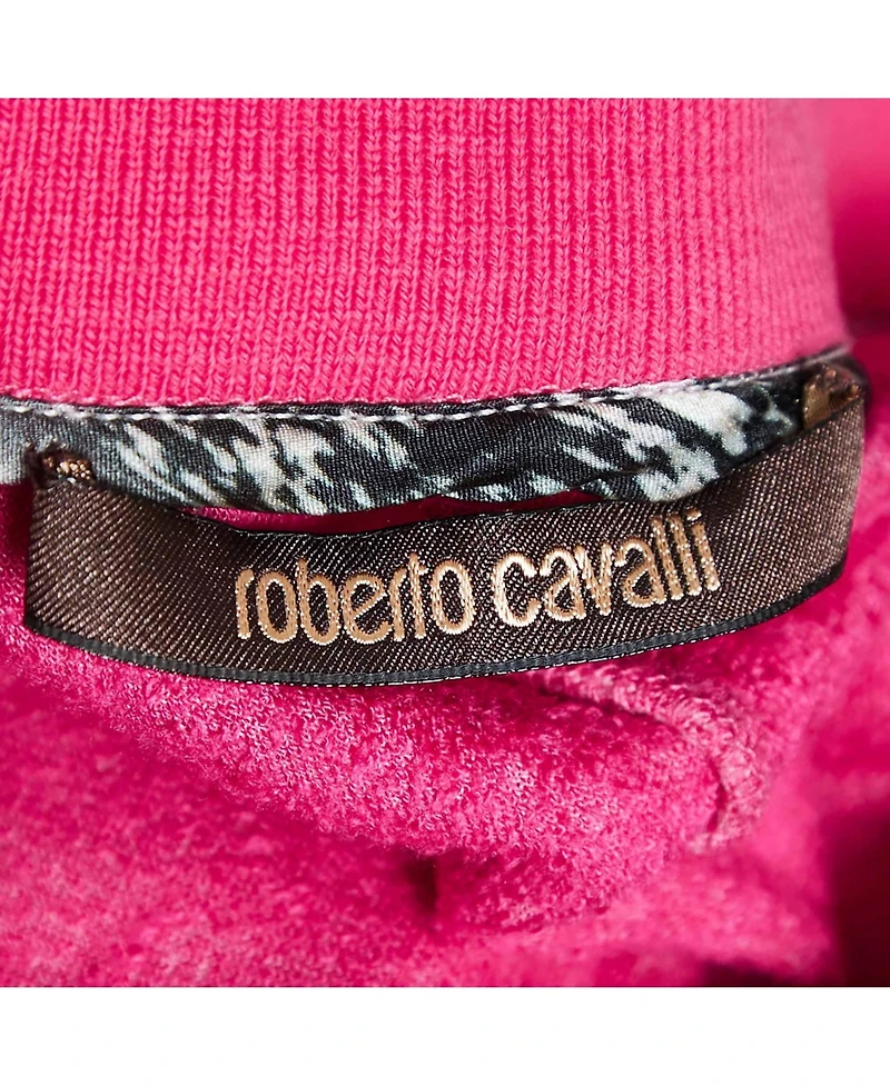 Pre-Owned Roberto Cavalli Women's Embroidered Velvet Knit Pants