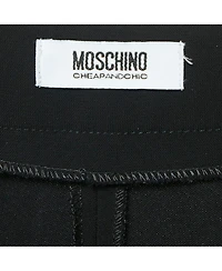 Pre-Owned Moschino Women's Cheap And Chic Black Crepe Formal Trousers