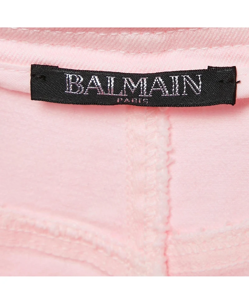 Pre-Owned Balmain Women's Denim Button Detail Jeans