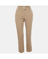 Pre-Owned Brunello Cucinelli Women's Monili Detail Cotton Trouser