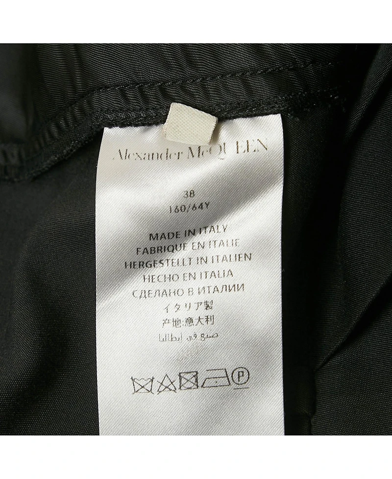 Pre-Owned Alexander Mcqueen Women's Cotton And Silk Tailored Trousers