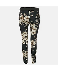 Pre-Owned Dolce & Gabbana Women's Floral Print Silk Blend Pants