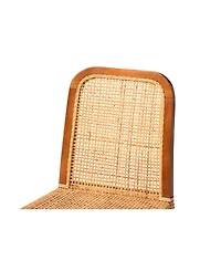 Furniture Caspia 2-Pc. Rattan Mid-Century Dining Chair Set