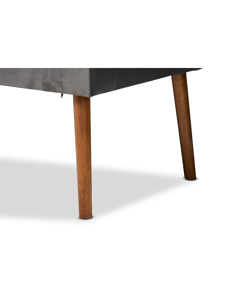 Baxton Studio Alvis 2-Pc. Wood Mid-Century Dining Nook Banquette Set