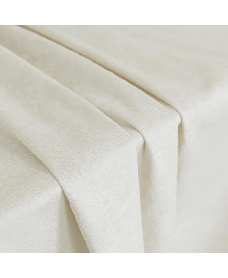 Awesome Home Fleece Textured Light Filtering Grommet Curtains Pair