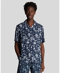 Lyle & Scott Men's Botanical Garden Print Resort Shirt
