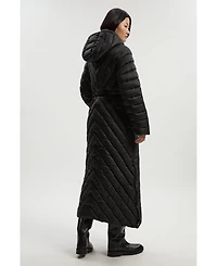 Karen Millen Women's Lightweight Packable Maxi Coat