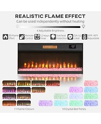 Homcom Modern Electric Fireplace Tv Sd for TVs Up to 80 Inches,